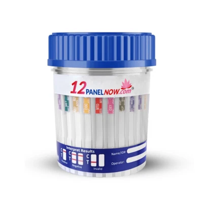 [25 Pack] 12 Panel Drug Test Cup with PCP Detection 120ML Cup - Image 1 of 4