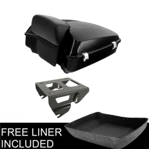 10.7" Chopped Backrest Solo Mounting Rack Fit For Harley Tour Pak Touring 14-23 - Foto 1 di 12