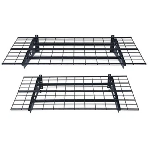 2 Pack 4x2ft Heavy Duty Garage Storage Shelving Wall Mounted 500 lbs Load - Picture 1 of 11