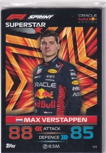 Topps F1 Turbo Attax 2023 Formula 1 Nr. 109 Max Verstappen Superstar - Picture 1 of 1