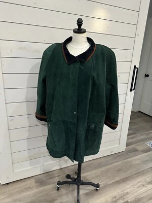 Abrigo de gamuza Preston & York vintage para dama - Encantador de los años 80’s Foto 1 de 4