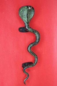 Big Snake Shape Antique Vintage Style Handmade Brass Door Pull Handle Home Décor - Picture 1 of 14