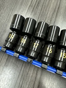 Matco 3/8” Drive Deep Metric Swivel Impact Socket Set, 10 Pc Pinless - Picture 1 of 5