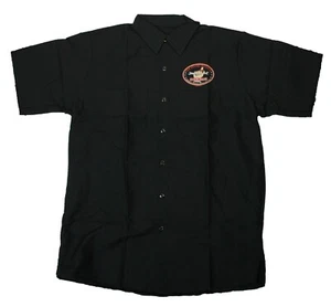 Camisa de trabajo mecánico con capucha roja, negra, L - Imagen 1 de 3