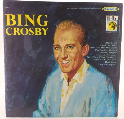 Bing Crosby Self Titled Album Vinyl Metro Exciting World Of Music Stereo MS523 - Image 1 of 4