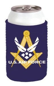 U.S. Air Force Masonic Full Color Can Cooler - Picture 1 of 1