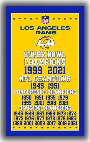 Los Angeles RAMS Football Team Winner Champion Flag 90x150cm 3x5ft best banner Cover