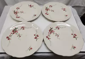 (4) Vintage Syrakus China - Kirschblüte, Restaurantgeschirr, 9 Zoll Teller - LESEN #1 - Bild 1 von 14