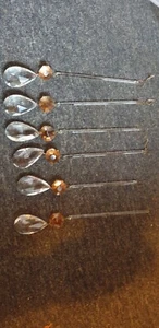 Lovely Set of 5 Chandelier or Decorative Crystal Replacement Spares Drops Parts - Picture 1 of 4