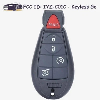 Keyless Go Smart Remote FOBIK Key Fob IYZ-C01C 05026453 for Jeep Grand Cherokee Foto 1 de 4