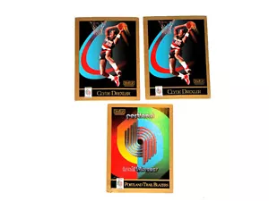 Lot Of 2 1990 SkyBox Portland Trail Blazers Basketball Card #233 Clyde Drexler - Picture 1 of 12