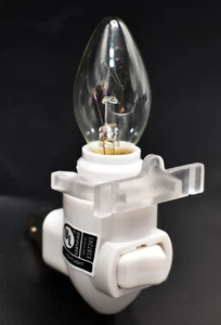 2-Pack: Night Light Base Kit - DIY Night Light Parts plus Bulb and Mounting Clip - Picture 1 of 6