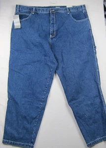 NWT RocaWear Baggy Fit Carpenter Jeans Men’s 48x34 Blue Denim Y2K B1002-411 - Picture 1 of 14