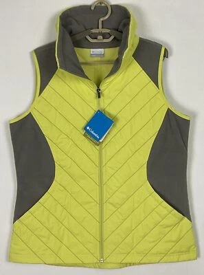 Columbia Nuevo con Etiquetas Mujer Perfect Mix Chaleco Acolchado Chaqueta Grande L Híbrido Amarillo Nuevo Foto 1 de 4