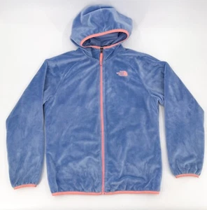 The North Face Jacket Girls Extra Large Blue Full Zip Hooded Reversible - Picture 1 of 19