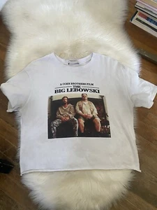 Rare ZARA The Big Lebowski Graphic Tee vintage look Movie Buff Sz S - Picture 1 of 10