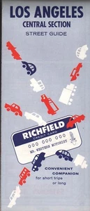 1963 Richfield Road Map: Los Angeles Central Section NOS - Bild 1 von 1