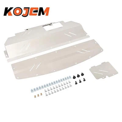 Protector protector contra salpicaduras de motor de aluminio debajo de la bandeja para Infiniti Q50 Q60 tracción trasera 2014-23 Foto 1 de 4