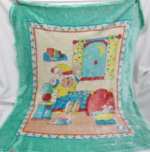 Vintage Novatex Babydecke Hasenbett MISSING Bindung Rarität - Bild 1 von 11