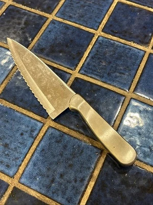 Cuchillo de Chef 6" GINSU Acero Inoxidable Borde Dentado ~ Nuevo en Caja Foto 1 de 3