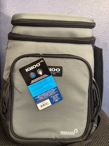 Igloo Voyager MaxCold Latitude Hardtop Backpack-Carbonite-Holds 18 Cans - Picture 1 of 7