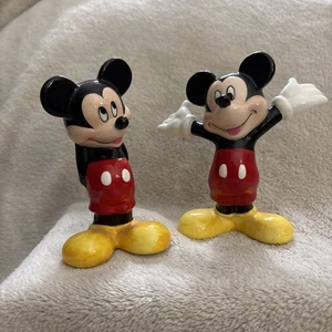 Vintage Mickey Mouse Walt Disney Productions Porcelain Ceramic Figure - Picture 1 of 9