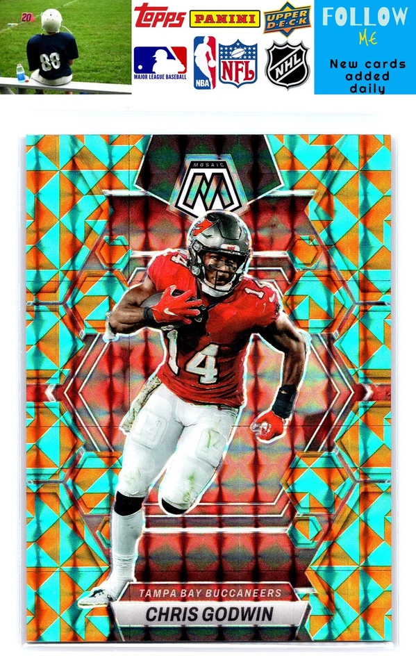 2023 Panini Mosaic #228 Chris Godwin Tessellation Mosaic #/15 - Image 1 of 2
