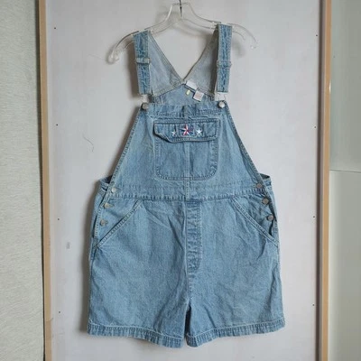 Women's Cherokee Denim Jean Shorts Shortalls Overalls Size 16W - Image 1 of 4