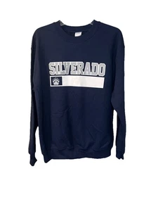 Sudadera Gildanl Silverado Azul Cuello Redondo Talla Mediana Nuevas Etiquetas - Imagen 1 de 6