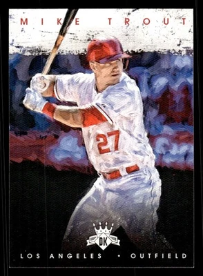 2016 PANINI DIAMOND KINGS MIKE TROUT 91 MINT BASEBALL LOS ANGELES ANGELS - Image 1 of 2