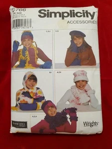 Simplicity Girls Scarf Hat Mittens Craft Pattern 5766 Free Shipping - Picture 1 of 2