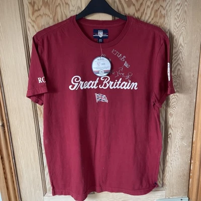 Team GB 2004 Athens Signed T-shirt Red Size Medium - Image 1 of 4