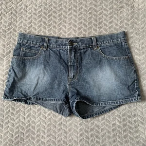 Ladies Denim Mini Shorts By Cherokee Size 16 Pre-loved - Picture 1 of 3