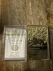 Vintage 23k Gold Plated Pokeman 1999 Card #39 Jigglypuff Limited Edition No Ball - Bild 1 von 7
