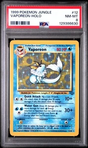 1999 Pokemon Jungle #12 Vaporeon Holo PSA 8 NM-MT - Picture 1 of 2