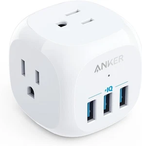 Anker Extensor de Toma USB C, Extensor 321 Con 3 Tomas Blanco - Imagen 1 de 7