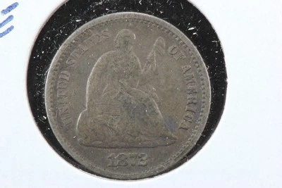 1872-S Seated Liberty Half Dime Mint Mark Above Bow 4A0J - Image 1 of 4