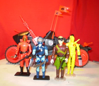 1986 GI JOE COBRA STUN COMMAND VEHICLE 100%+ FLAGS & MOTOR-VIPER + BLACK MAJORS - Image 1 of 4