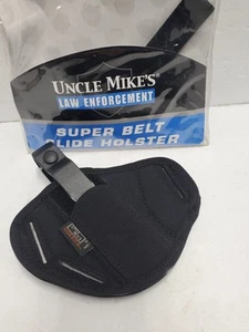 Uncle Mike's Super Belt Slide Holster Cordura Size 1 Black Ambidextrous 8601-0 - Picture 1 of 8
