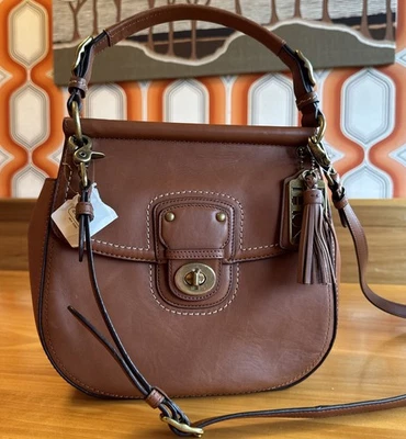 Bandolera vintage Y2K Coach Legacy Willis bronceada británica Turnlock 70 aniversario  Foto 1 de 4