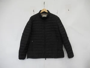 Racing Green Debenhams Mens Quilted Jacket Black Size L Zipped Pockets Lined - Picture 1 of 24