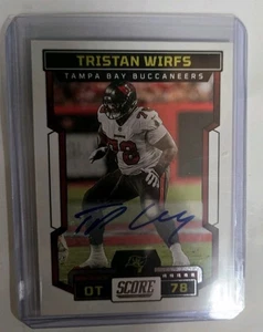 2023 Panini Score Football Autograph Tristan Wirfs #63 Buccaneers - Picture 1 of 2