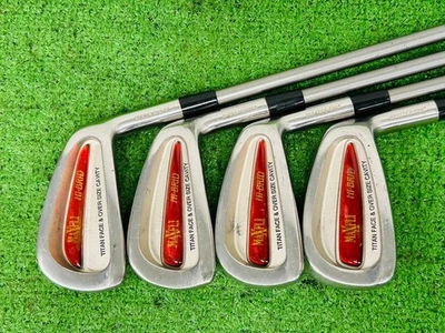 Dunlop Maxfli Hi-Brid Iron Set 5-9+PW+AW+SW RH Farject WT-50 Ladies Flex EL2316 - Image 1 of 4