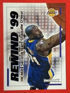 1999-00 SkyBox Impact #22 RN Shaquille O'Neal Rewind '99 - Bild 1 von 2