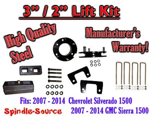 3" Front 2" Rear FULL Lift Kit FOR 07 - 2014 Chevy Silverado GMC Sierra 1500 - Bild 1 von 1