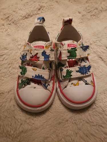 Scarpe basse Converse Chuck Taylor All Star neonato taglia 4 stampa dinosauro