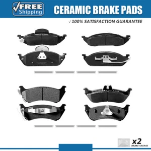 Front and Rear Ceramic Brake Pads w/Hardware for Mercedes Benz ML320 ML350 ML430 - Picture 1 of 6