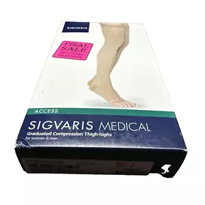 Sigvaris schwarze abgestufte Kompressionsstrümpfe SL Medical 972NSLO99 NEU - Bild 1 von 9
