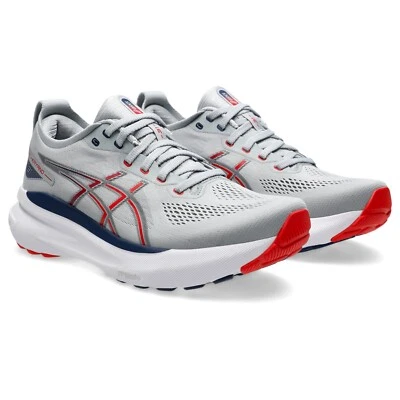 ASICS Men's Gel-Kayano 31 Running Shoes, Piedmont Grey/Fiery Red - Image 1 of 4
