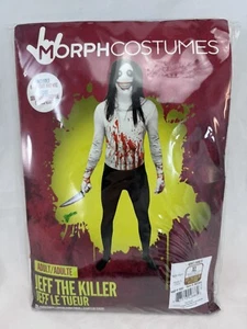 Jeff the Killer Morphsuit + Wig Mens Halloween Costume Urban Legends Creepypasta - Picture 1 of 21